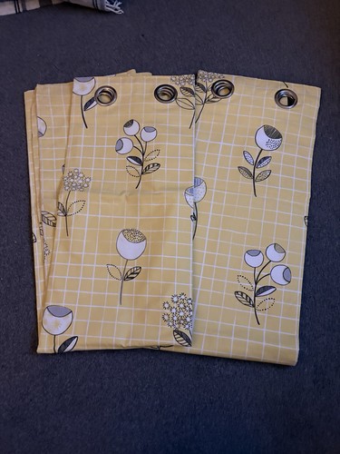 Next yellow floral checked - next,