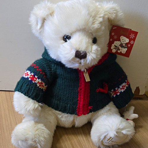 Harrods 2006 white plush teddy - harrods,