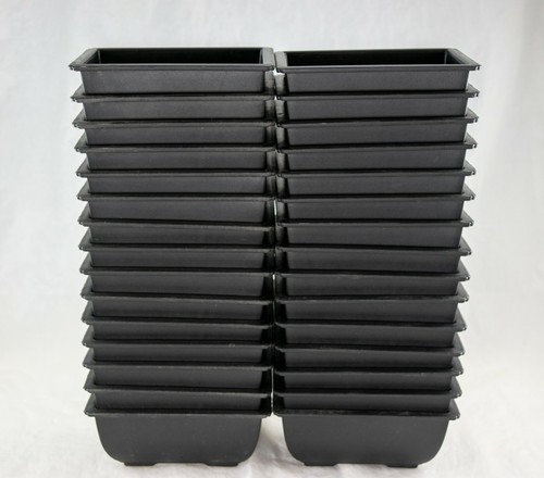 Rectangular black plastic - 30,