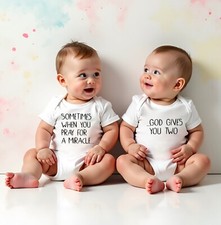 TWIN unisex babygrows