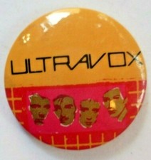 Ultravox 1970s/80s Original Vintage Pin Badge British Synth Pop New Wave