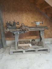 vintage metal lathe 36"
