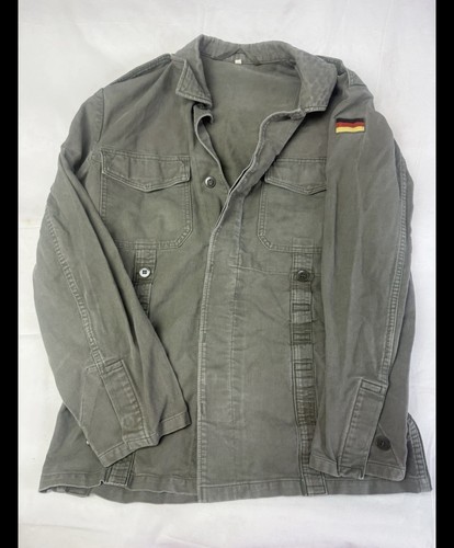Thick military shirt jacket - military,