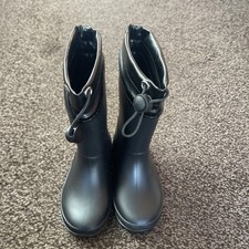Kids Black Rain Wellies Boys