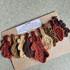 Crochet bunting leaf - bunting,,