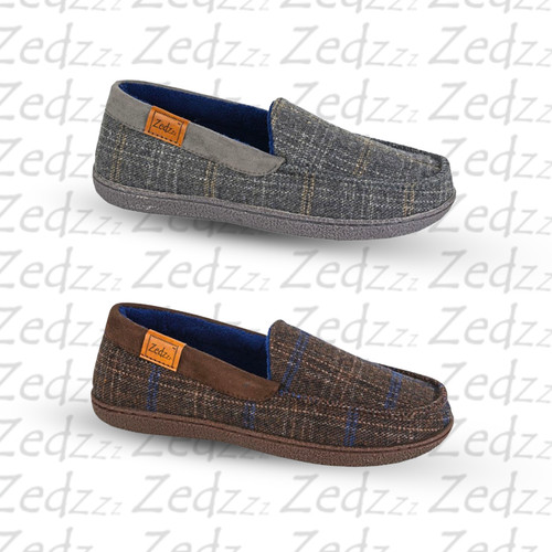 Mens moccasin slippers zedzzz - moccasin,