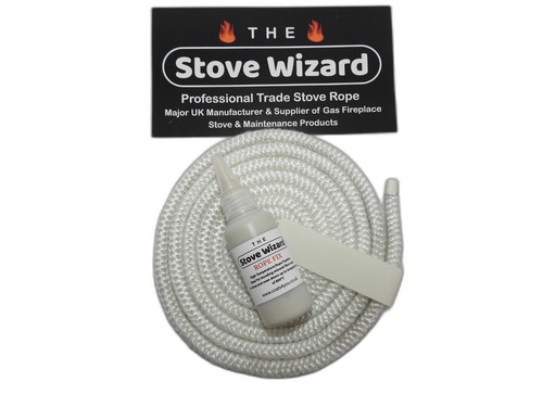 Stove rope door seal black - stove,