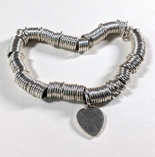 Petite Silver 925 Sweetie Bracelet with Heart Charm 28.4g
