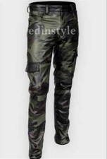 men's genuine cowhide camo