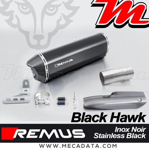 Remus black hawk inox exhaust - black,
