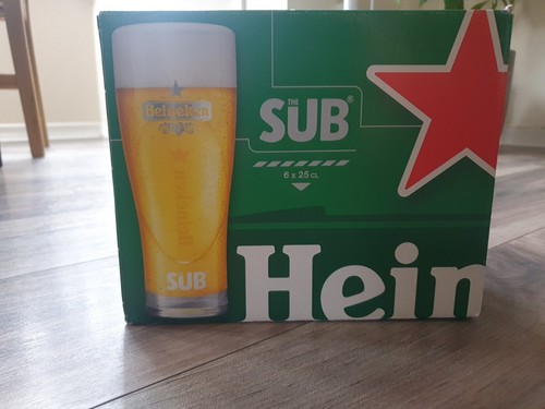 Heineken half pint glasses - heineken,