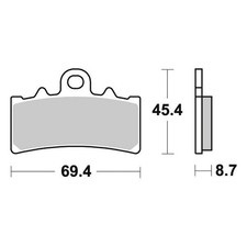 SBS 877HF RS 457 Brake Pads