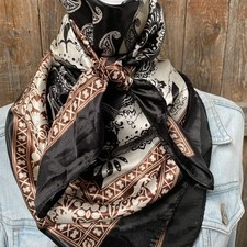 Black Two Toned Paisley