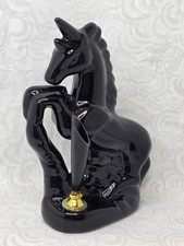 Vintage 1980s Black Ceramic