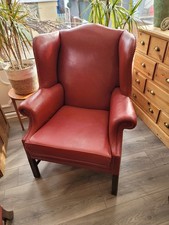 Leather Wingback Chair