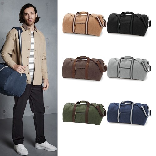Quadra vintage canvas holdall - canvas,