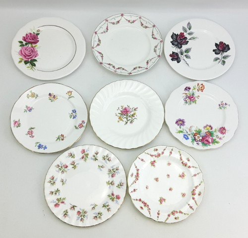 Bone china pink floral - bone, tea