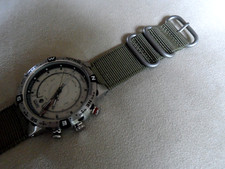 Green Nylon Military Watch Strap for Timex T45601, T2N721 E-tide Compass Watches