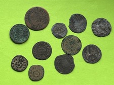 Hammered Coin Set Rose Harrington Farthing Penny Groat Mary Bawbee Sixpence
