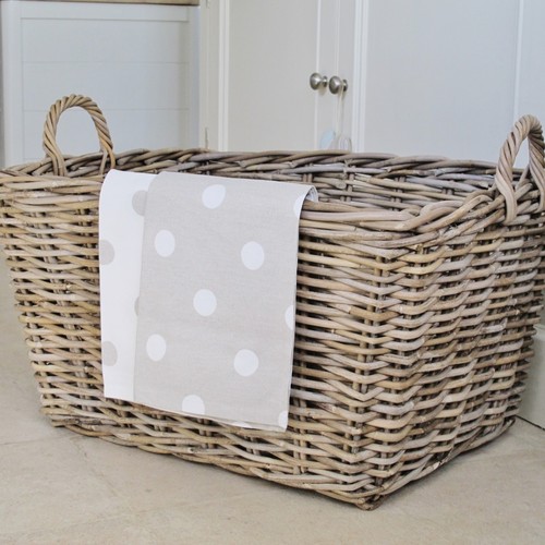 Rectangular wicker basket log - rectangular,
