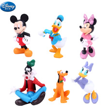 6 Pcs/Lot 7-9 Cm Mickey Mouse Clubhouse Action Set Duck PVC Dolls Girls Toy Figu