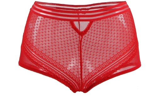Wow babe red high waist - waist, lace