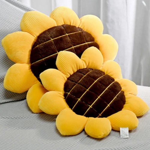 Sunflower pillow floor throw - floor,