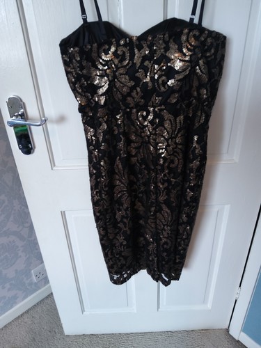 Black evening dress with - evening,