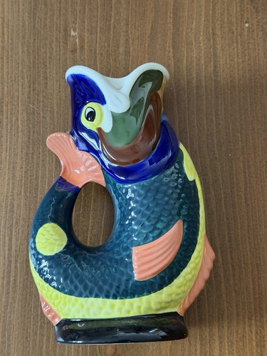 Gluggle jug fish pitcher vase - fish,