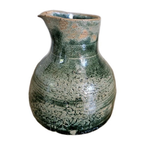 Studio art pottery jug signed - art,