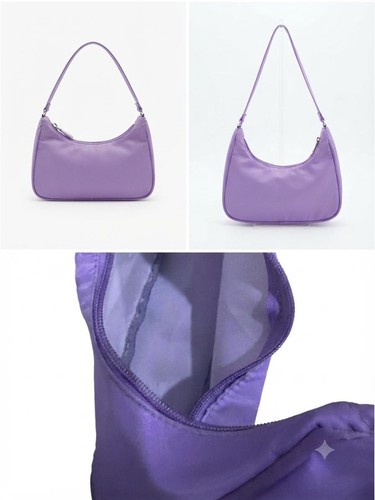 Handbag trendy purple small - purple,