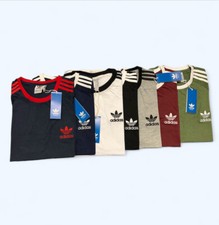 MENS ADIDAS BRAND NEW ORGINALS THREE STRIPES SHORT SLEEVE T-SHIRT