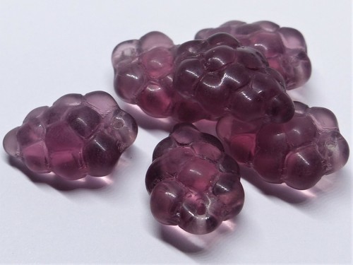 15mm czech glass grape bunch - 15mm,