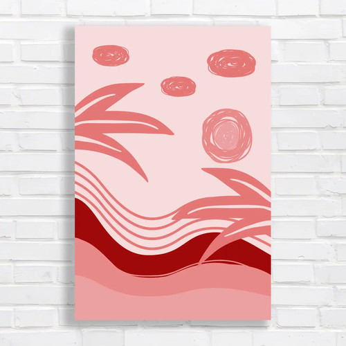 Abstract beach sunset - sunset, red