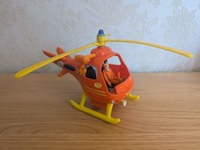 Fireman Sam Mountain Rescue Helicopter & Tom Thomas Pilot Figure