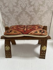 Antique Camel Saddle  Foot Stool leather  FOOT STOOL