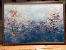 Beautiful original Acrylic painting of waterlillies