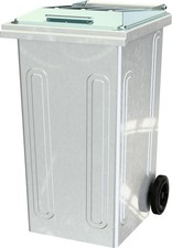 Metal 240 Litre Wheelie Bin