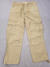 Mens Vintage Levis Cargo Jeans Size 32 Wide Leg Baggy Pants Y2K