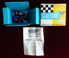 Vintage Original 1960s Scalextric B/1 Typhoon Motorbike & Sidecar Blue Boxed