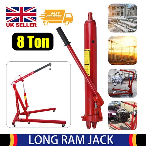 Ton hydraulic long ram jack - 8,