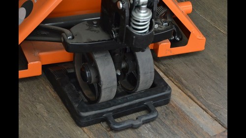 Pallet jack stopper chock - stopper,