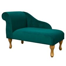 Teal Chaise Longue Sofa Small