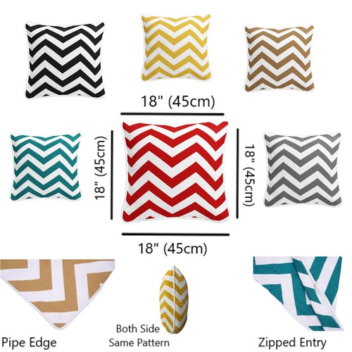 Chevron cushion covers 100 - covers, 100%