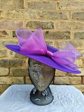 purple large fascinator