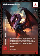 Wonders of the First Cindermaw the Scalder 081 Foil Epic Existence