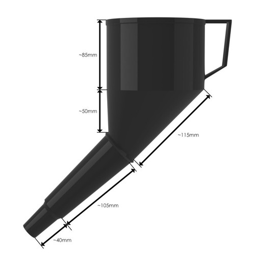 Black plastic petrol diesel - plastic,