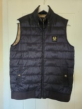 Belstaff Circuit Puffa Gilet Vest Body Warmer Mens Size 36 Small Black