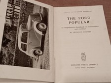 Ford Popular by Leonard Holmes 103e Small Sidevalve 10hp Vintage Classic 1953 59