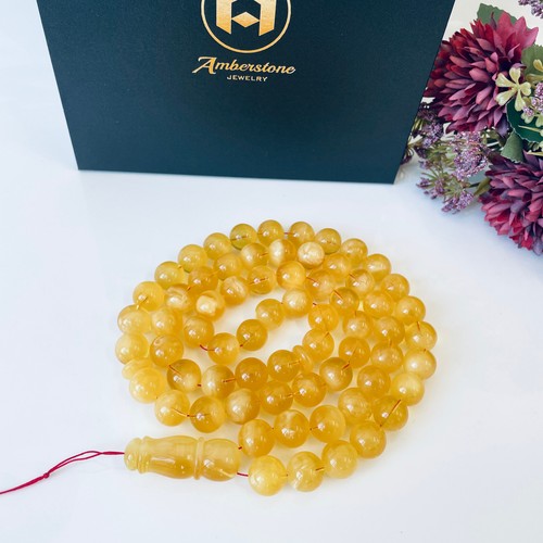 Amber prayer beads round - amber, beads,